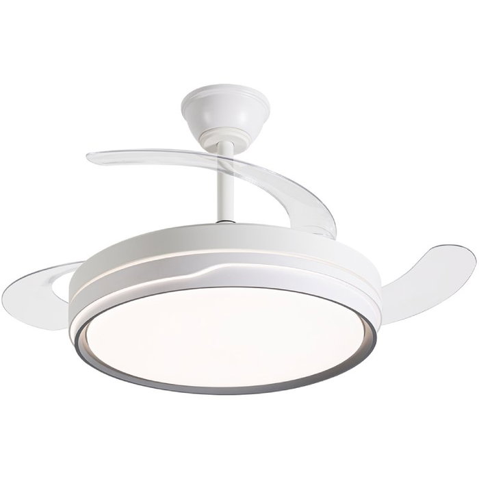 Daewoo Ventilador de Techo 42 Pulgadas con Aspas Retráctiles y LED Daewoo Ventilador de Techo 42 Pulgadas con Aspas Retráctiles y LED